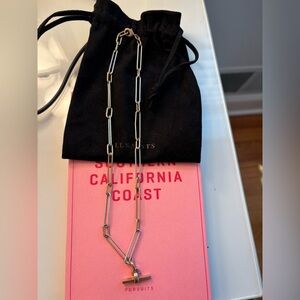 All Saints Silver and Gold Chain Link Necklace